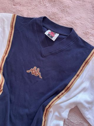 Kappa Maglia Vintage Blu/Bianca Taglia L