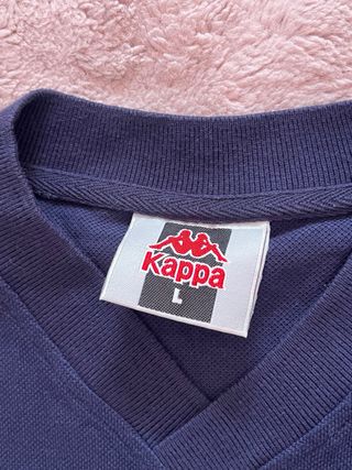 Kappa Maglia Vintage Blu/Bianca Taglia L