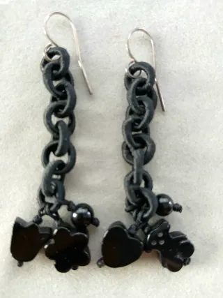 Pendientes TOUS Oso, Flores y Corazón Negro