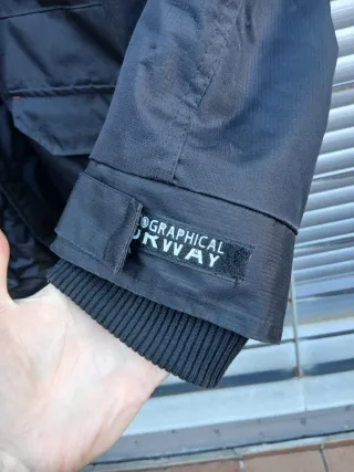 Parka Norway Geographical Hombre Negra Roja