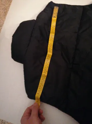 Gilet imbottito nero e arancione taglia L