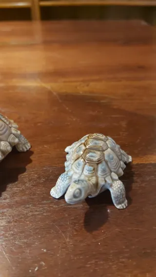 Conjunto 3 tortugas Wade porcelana inglesa