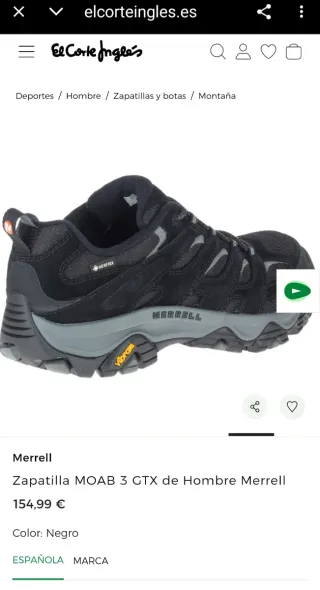 Botas Merrell Gore-Tex T42