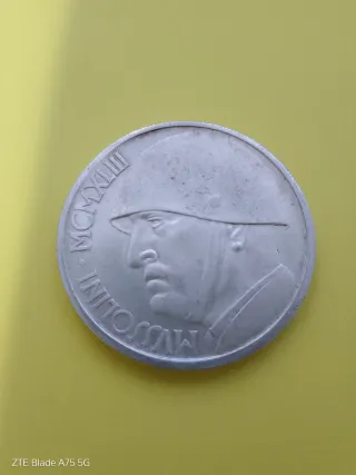 Medaglia commemorativa Mussolini MCMXLIII in argen