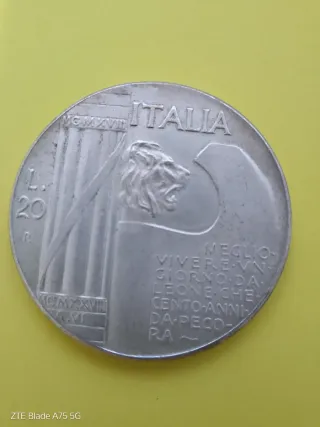 Medaglia commemorativa Mussolini MCMXLIII in argen