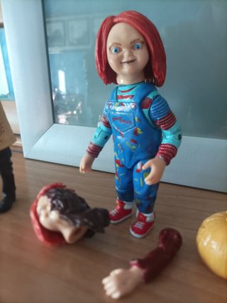 Lote figuras terror (Chucky, Sam, Leatherface)