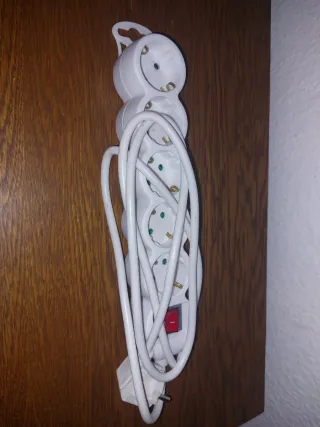 Regleta 6 enchufes con interruptor