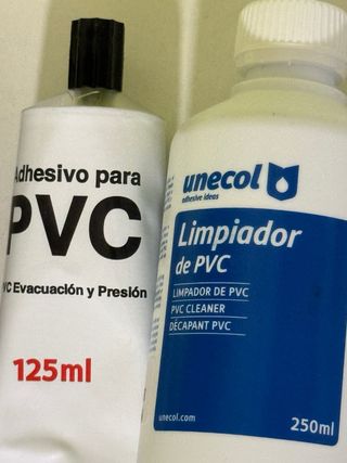 Kit Fontanería PVC Accesorios y Adhesivo