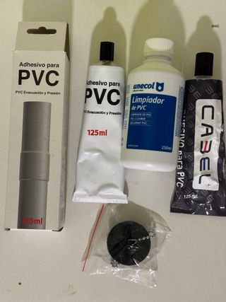 Kit Fontanería PVC Accesorios y Adhesivo