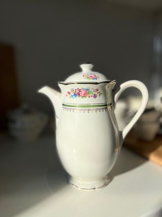 Juego de té floral - Digoin Sarreguemines-Trianon