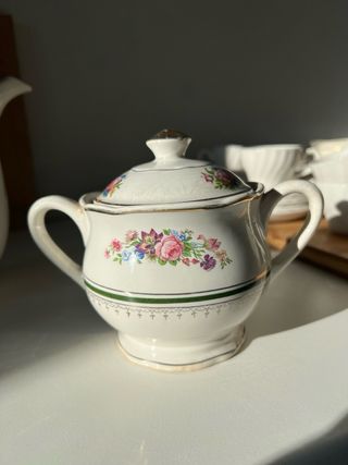 Juego de té floral - Digoin Sarreguemines-Trianon