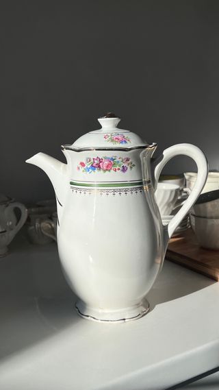 Juego de té floral - Digoin Sarreguemines-Trianon