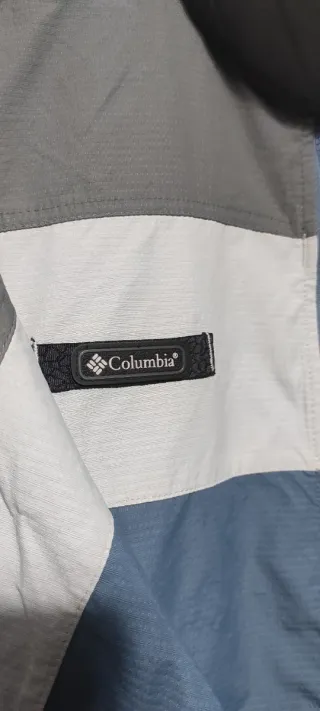 Cortavientos chubasquero Columbia gris vintage