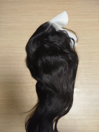 Peluca Pelo Natural Negro