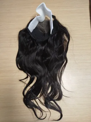 Peluca Pelo Natural Negro