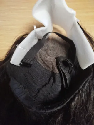 Peluca Pelo Natural Negro