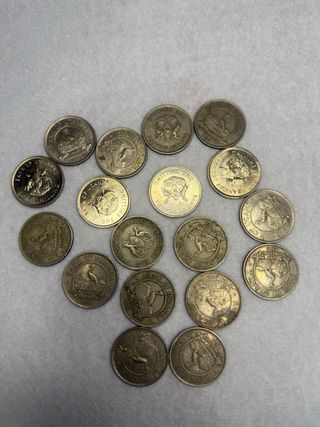 Lotto 18 monete One Shilling 1976 Uganda