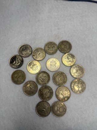 Lotto 18 monete One Shilling 1976 Uganda