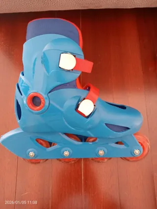 Patines en línea para niños azul y rojo