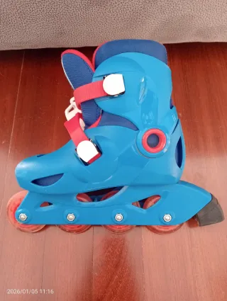 Patines en línea para niños azul y rojo