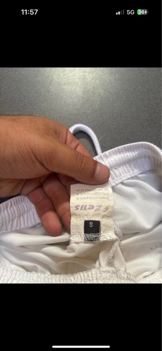 Pantaloncini Zeus bianchi e neri taglia S