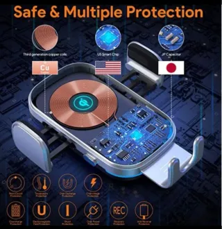 Cargador Inalámbrico Coche Hinyx