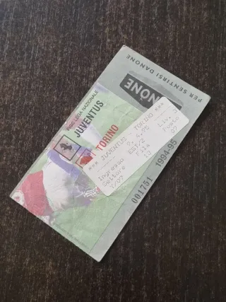 Biglietto Juventus-Torino 9/4/95