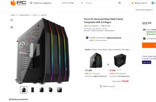 Torre PC Aerocool Klaw RGB Cristal USB 3.0