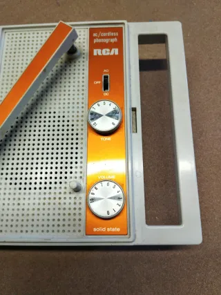 Tocadiscos RCA Antiguo Beige/Naranja