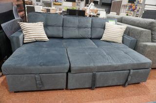 Sofá Cama Gris con Arcón
