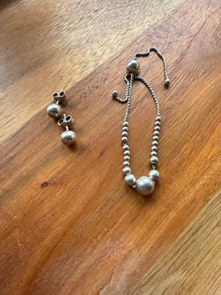 Pulsera y Pendientes Pandora Plata