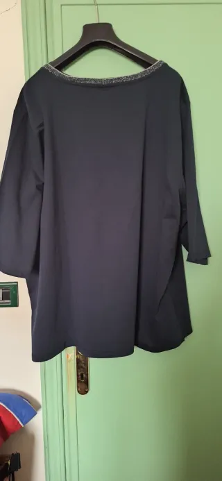 T-shirt blu Enjoy the moment taglia 62