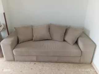 Sofá de 3 plazas beige