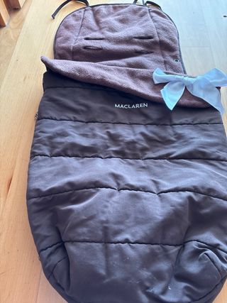 Fundas para silla rosa y saco mclaren marrón