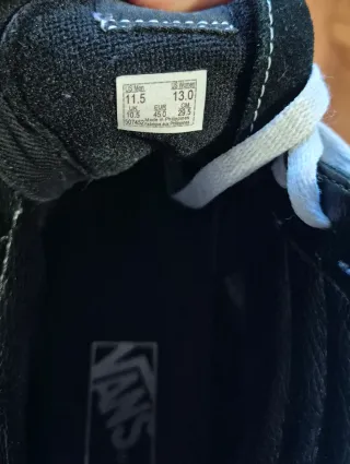 Zapatillas Vans Negras