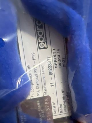 Baquet Sparco Sprint L Azul