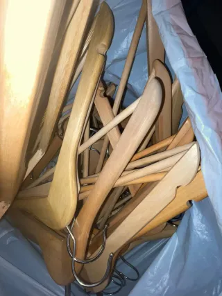 Perchas de madera Ikea (pack 56)