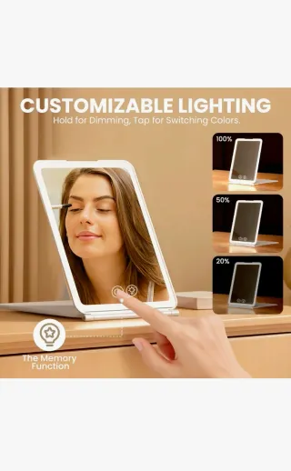 Espejo Maquillaje LED Recargable