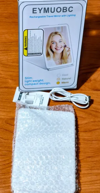 Espejo Maquillaje LED Recargable