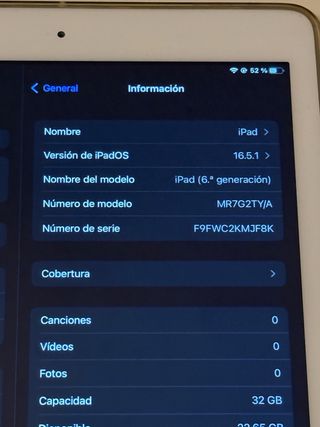 Apple iPad Plata/Blanco