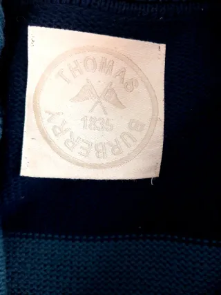 Jersey Thomas Burberry Talla L Rayas
