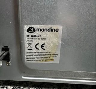 Horno Eléctrico Mandine Negro