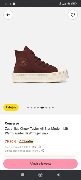 Converse Chuck Taylor Modern Lift Plataforma