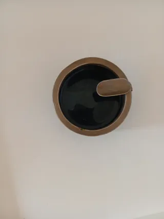 Cenicero Vintage Bronce y Negro