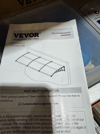 Toldo Policarbonato Jardín 39.8 x 11