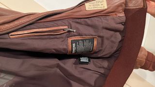 Chaqueta Redskins Cuero Marrón