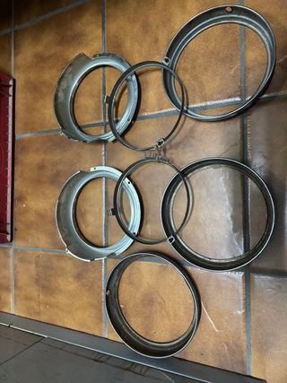 Aros de faros coche clásico total7  120 todos