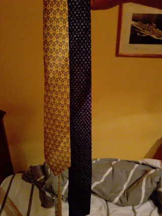 Corbatas Hermes Paris - Amarilla y Morada