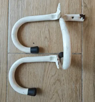 3 Ganchos para Bicicleta Blancos