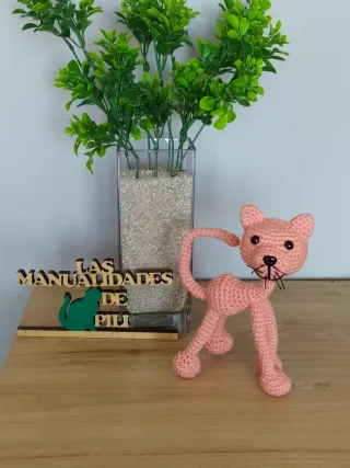 Gato Amigurumi Rosa Tejido